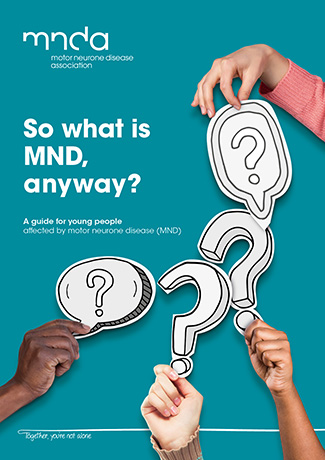 Cover of our guide for young people, So what is MND, anyway?