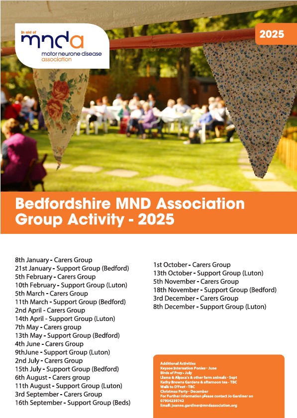 The Bedfordshire Group Activities for 2025