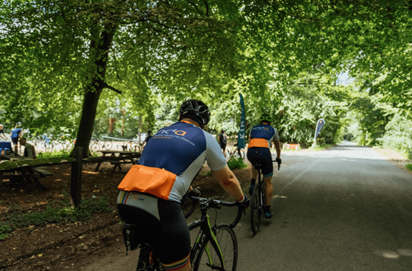 Toyota staff in a cycling challenge for the MND Association