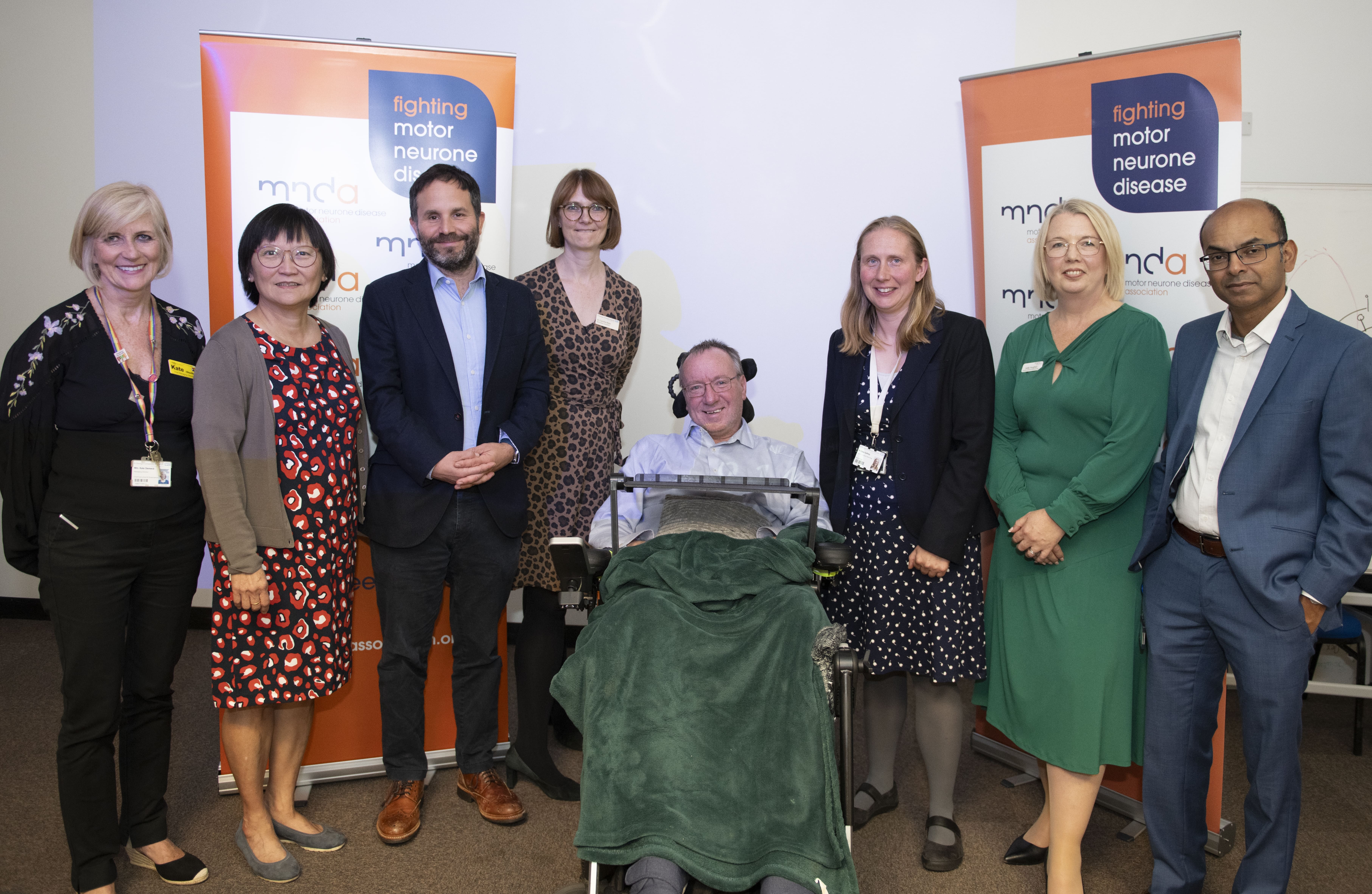 Speaks at the launch of the latest MND Association Care Centre and Research Network