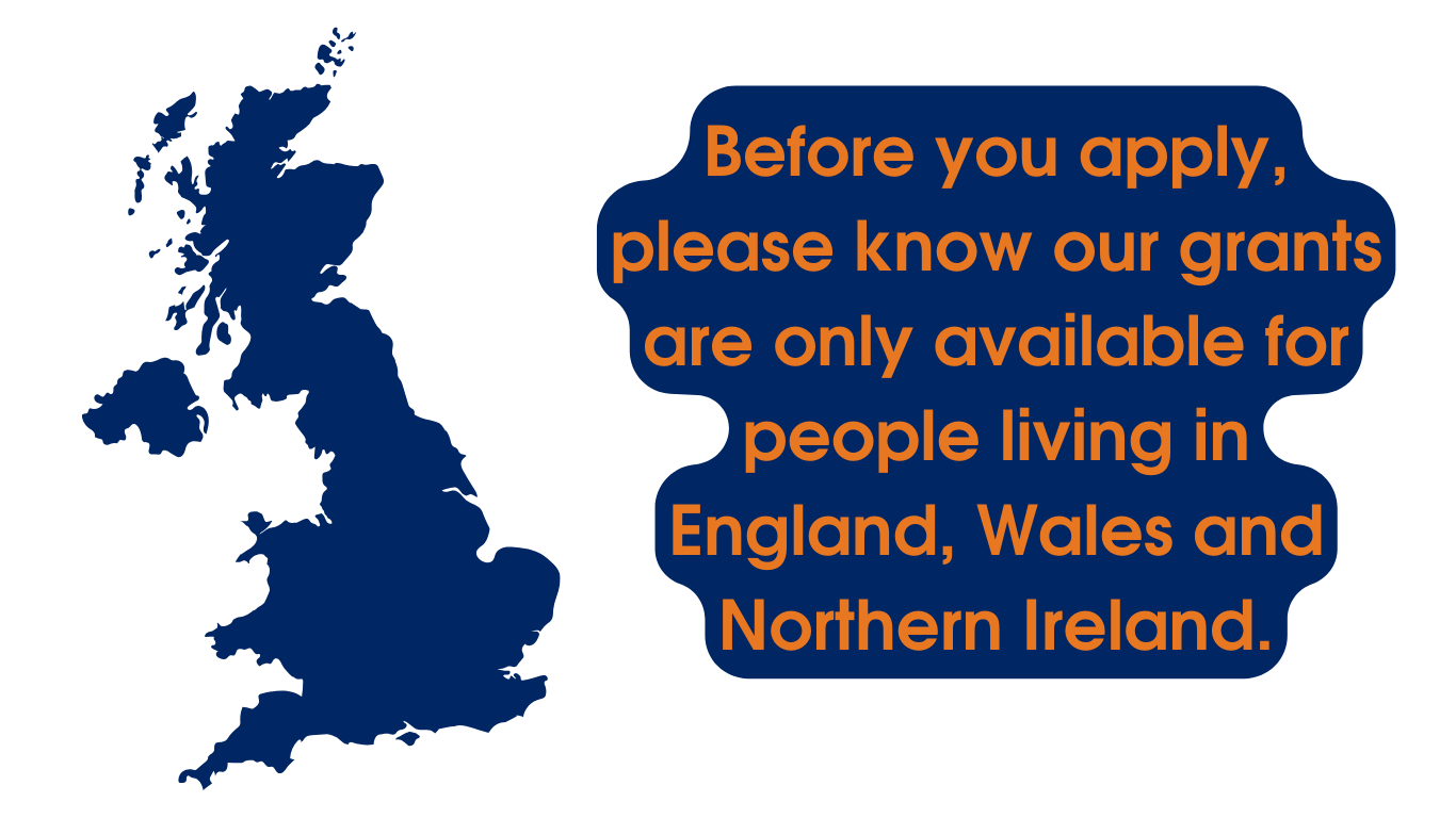 Map of UK for MND Association grants