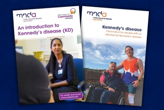 Covers of the two new Kennedy's disease booklets